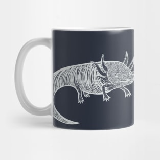 Axolotls in Love - cute and fun axolotl design - dark colors Mug